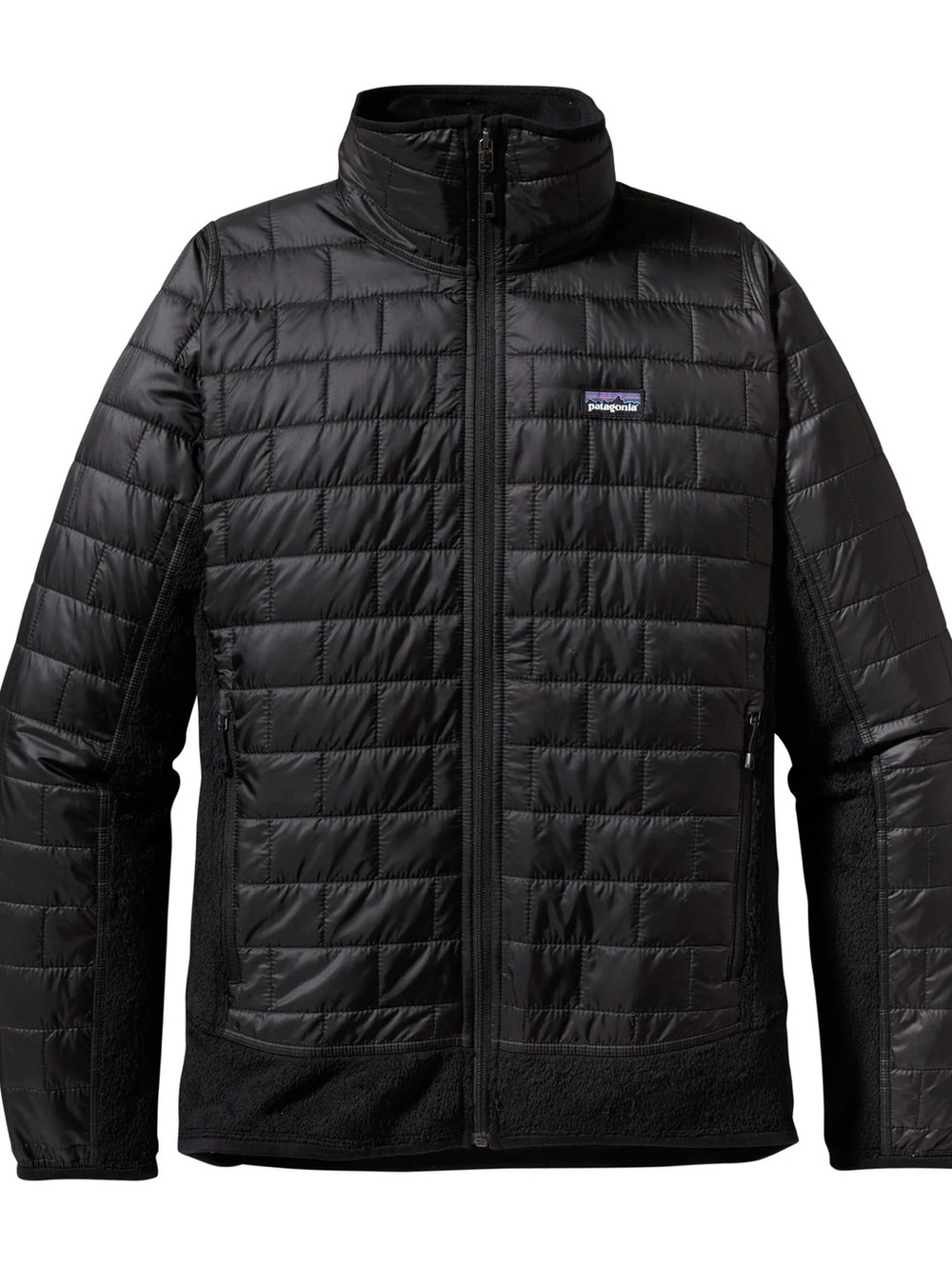 Patagonia Black Nano Puff Hybrid Full Zip Jacket